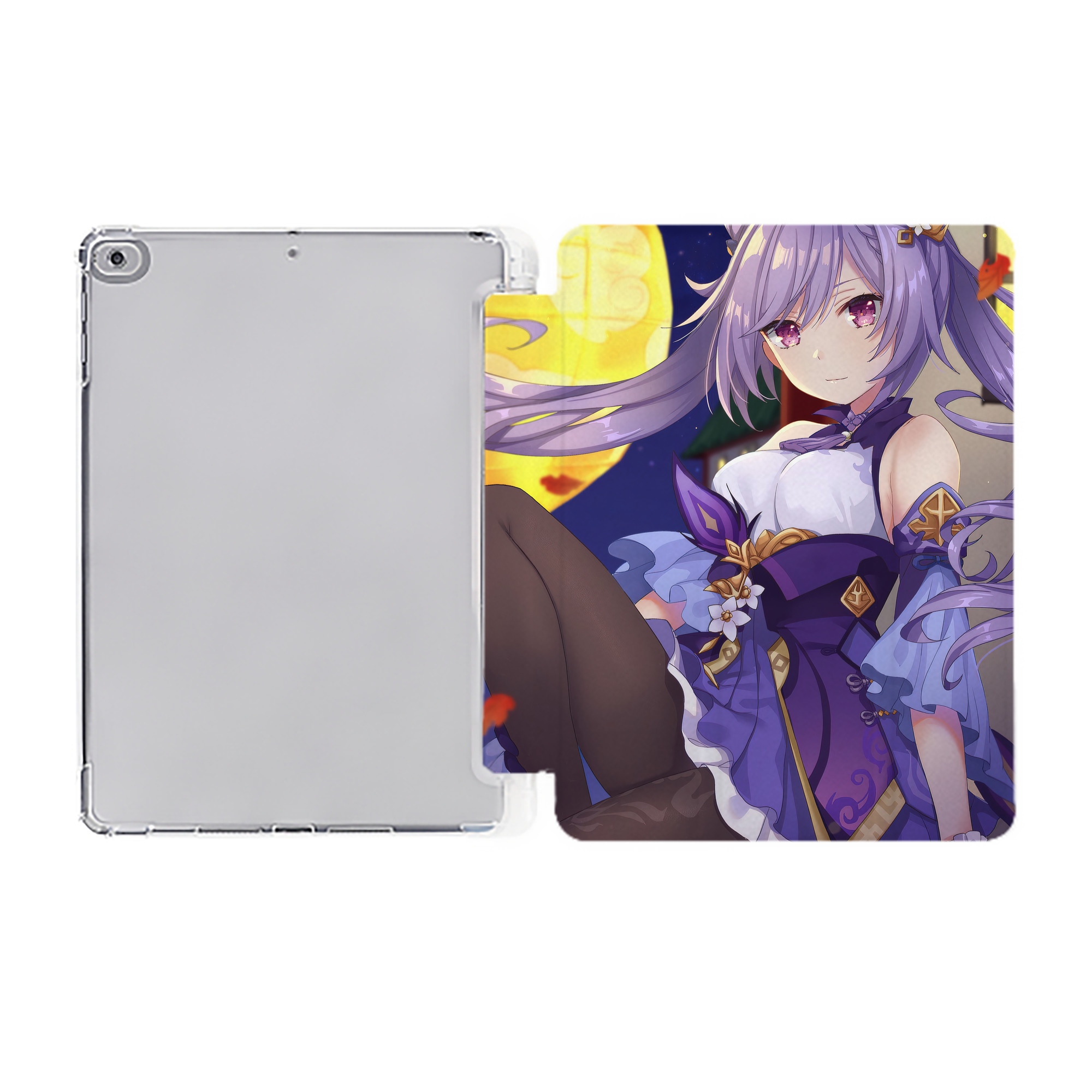げんし神 genshin IPad ケース ペン収納付き 三つ折りスタンド PUレザー×シリコン 対応機種9.5/10.5/10.9インチ